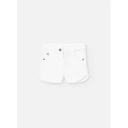 Short Uni En Coton Blanc