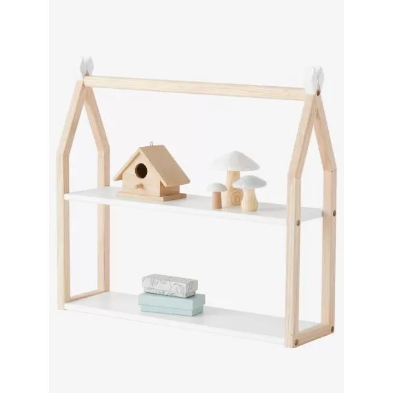Etagère murale LIGNE COCONUT bois – blanc