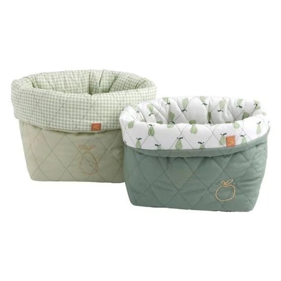 Lot De 2 Panières Vert