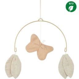 Mobile papillon Lin français sand