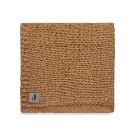 Couverture tricotée Bliss Knit Caramel (100 x 150 cm)