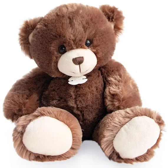 Peluche ours Bellydou marron (40 cm)