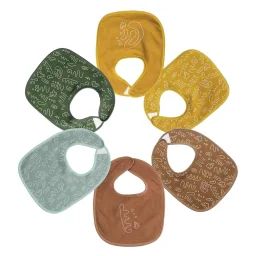 Lot De 6 Bavoirs Multicolore