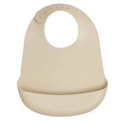 Bavoir Silicone Pour Bébé Ecru