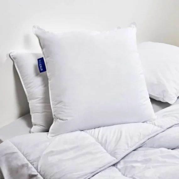 BLEU CALIN Oreiller 60x60cm Le Sensation Duvet – Confort souple – Gonflant Extra blanc