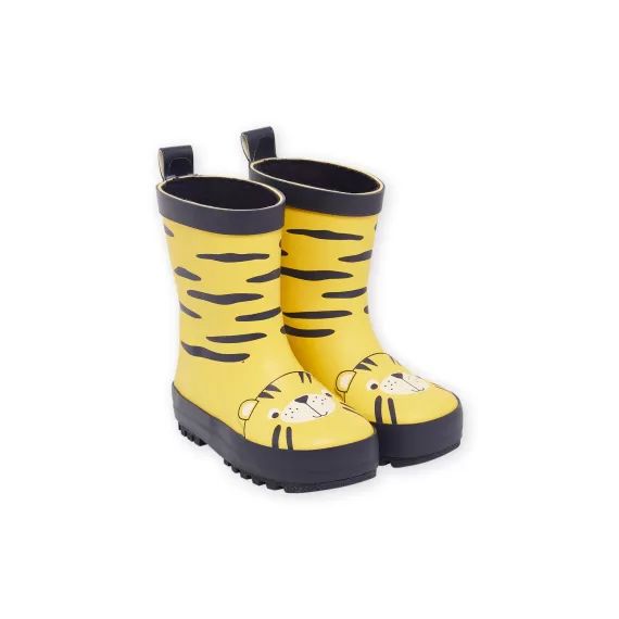 Bottes De Pluie À Imprimé Tigre – Jaune