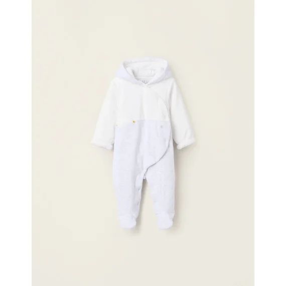 Combi-pilote En Velours Blanc