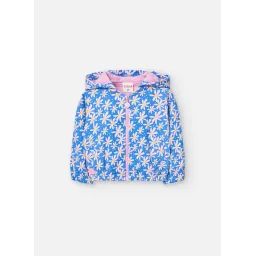 Gilet En Coton Avec Imprimé Fleurs Bleu