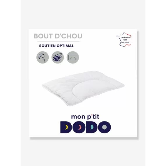 Oreiller léger Bout d’Chou Mon P’tit DODO traité ProNeem® blanc