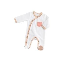 Pyjama Bébé En Coton Blanc