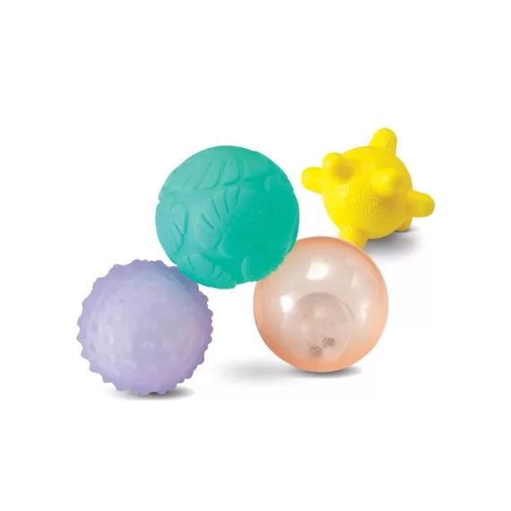 Coffret 4 balles sensorielles lumière et son