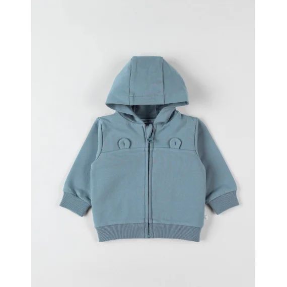 Veste Sweat À Capuche Bleu