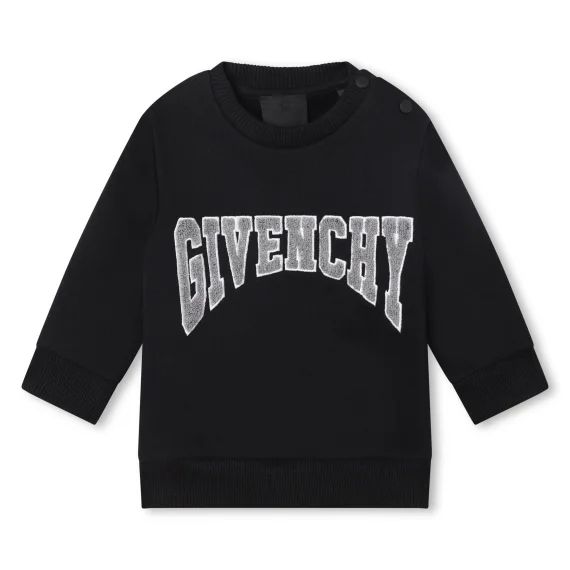 Sweat-shirt molletonné Garçon Noir