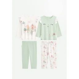 Lot De 2 Pyjamas Enfant Arya Vert
