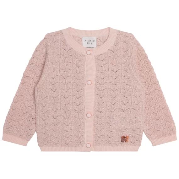 Cardigan en maille métallisée Fille Rose
