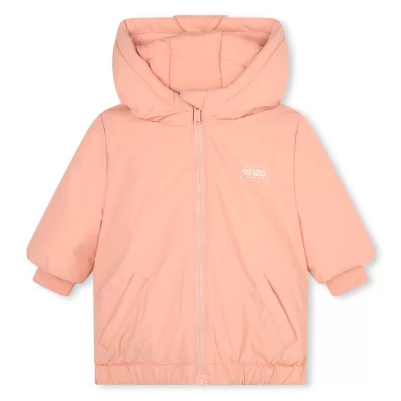 Doudoune zippée déperlante Fille Rose