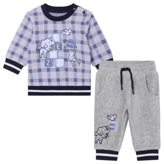 Sweat-shirt + pantalon Garçon Bleu