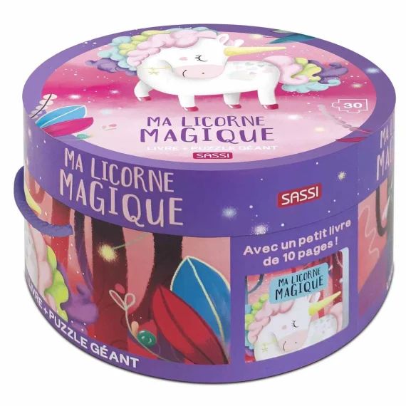 Puzzle & Livre – Ma Licorne Magique Rose
