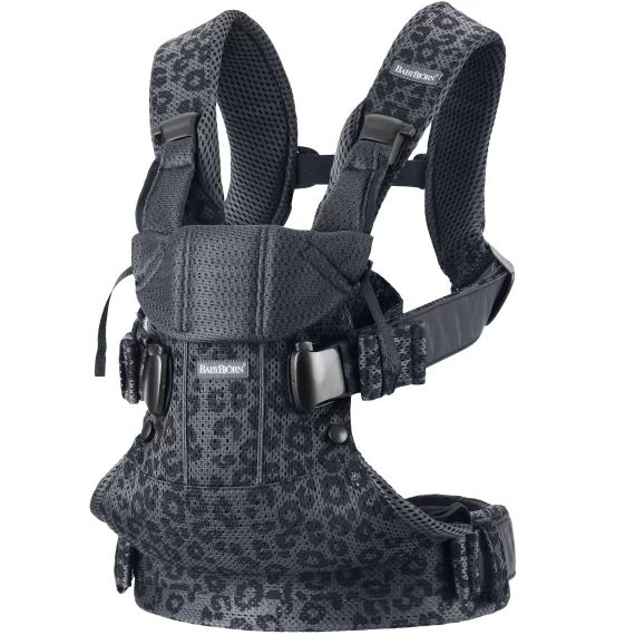 Porte-bébé One Air – Anthracite/léopard / Mesh 3D