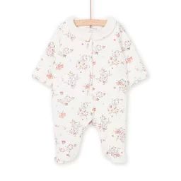 Grenouillère À Imprimé Koala Et Fleur – Ecru