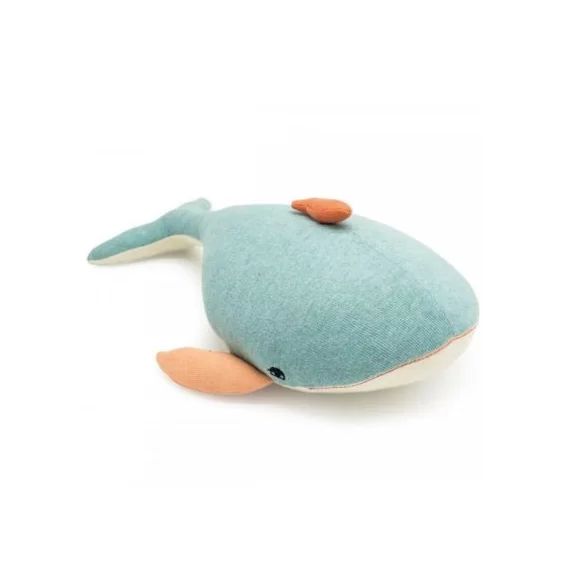 Coussin baleine bleue (36 x 24 cm)