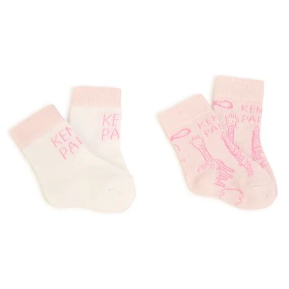 Lot de 2 paires de chaussettes UNISEXE Rose