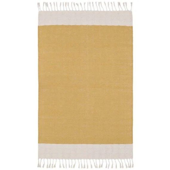 Tapis Coton Lucia Jaune Moutarde Par Nattiot – 100 X 150 Cm – Moutarde – 100 X 150 Cm Jaune