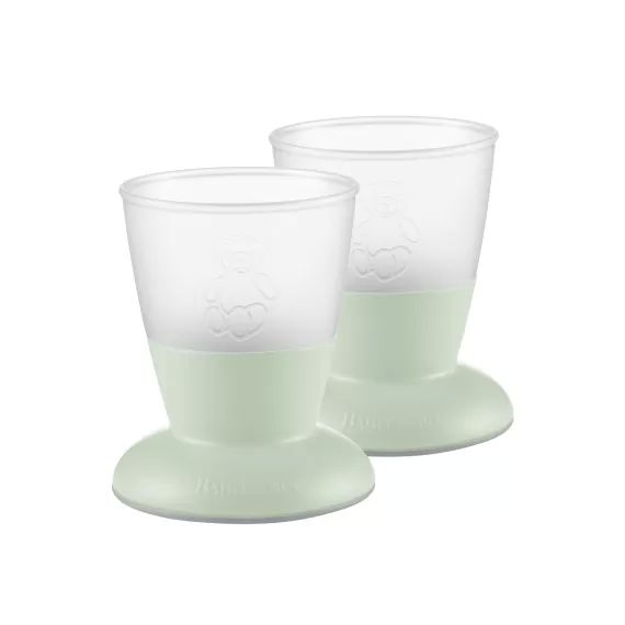 Verre pour Bébé, lot de 2 – Vert pastel