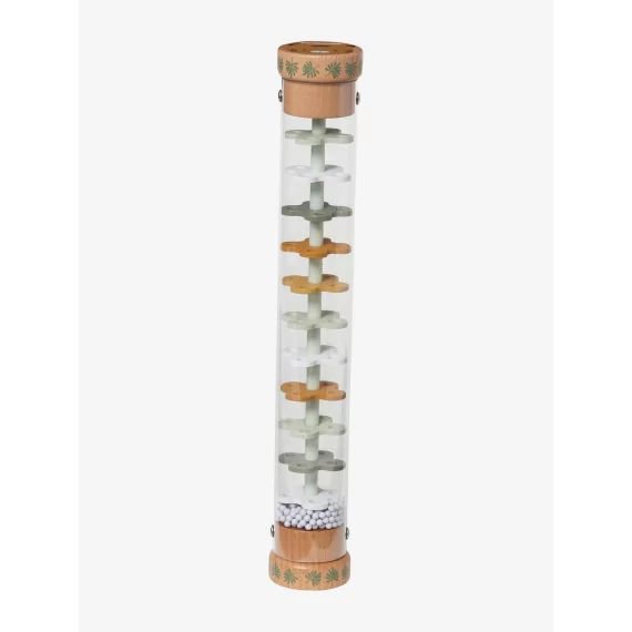 Bâton de pluie géant HANOÏ en bois FSC® vert moyen uni avec decor