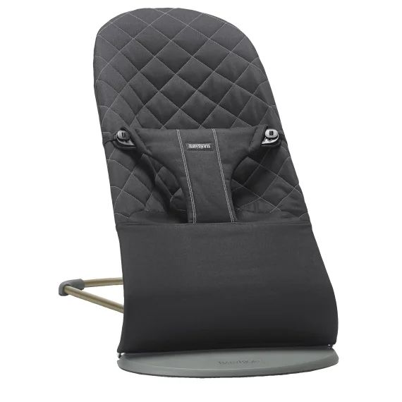Transat Bliss – Noir / Tissé, matelassage Classique / Gris foncé