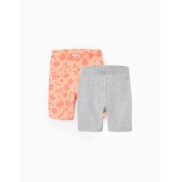 Pack 2 Shorts Cycliste Orange