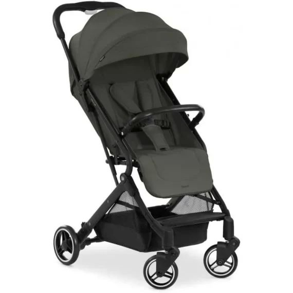 Poussette polyvalente – HAUCK – Travel N Care Dark Olive – Légère – Compacte – Avec panier noir