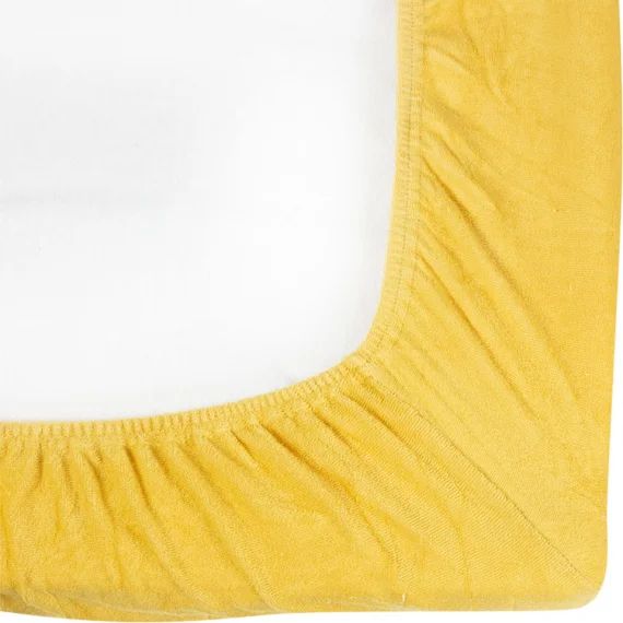 Housse de matelas à langer moutarde (70 x 50 cm)