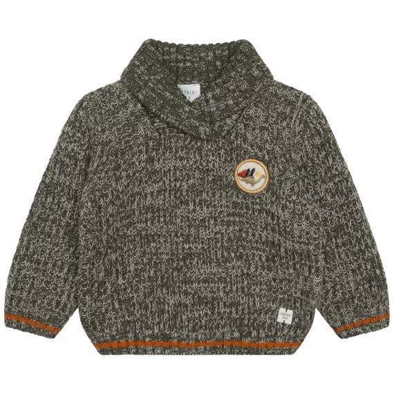 Pull col camionneur Garçon Beige
