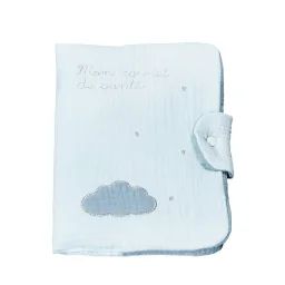 Protège Carnet De Santé En Coton Bleu