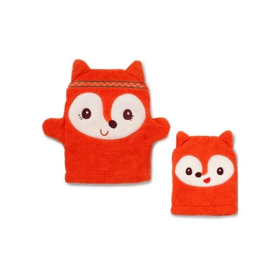 Lot de 2 gants de toilette marionnette Alice