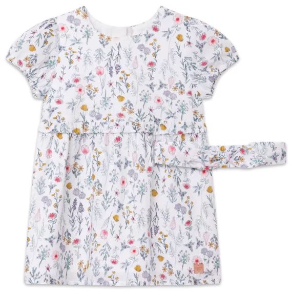 Ensemble robe et bandeau Fille Blanc