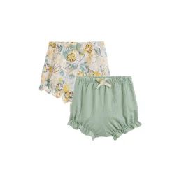Lot De 2 Bloomers Bébé En Gaze De Coton Capucine Blanc