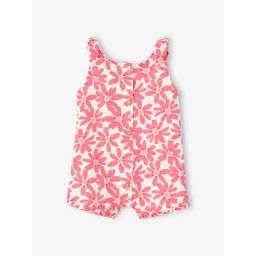 Combinaison imprimée bébé rose