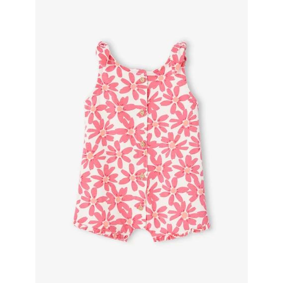 Combinaison imprimée bébé rose