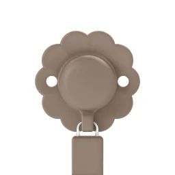Attache-sucette Avec Ruban Silicone Wonder Marron Foncé