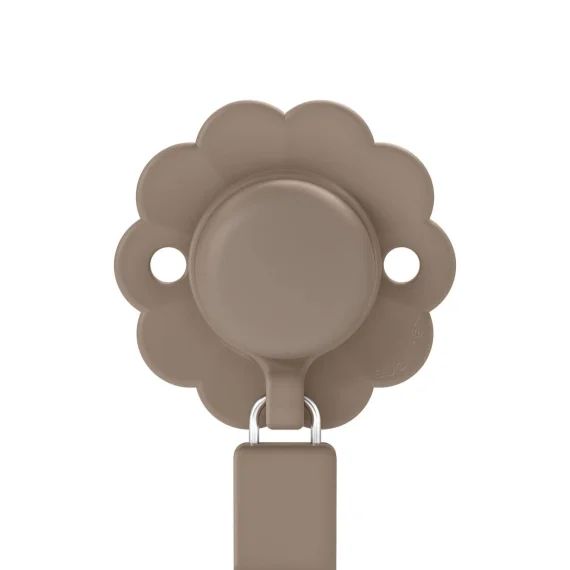 Attache-sucette Avec Ruban Silicone Wonder Marron Foncé