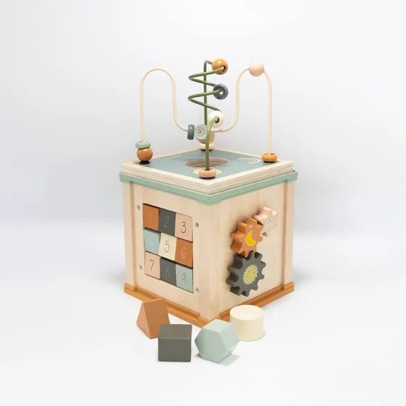 Cube En Bois Multicolore