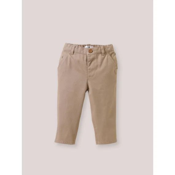 Pantalon En Twill Marron Glace