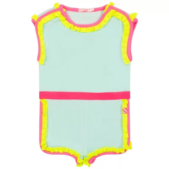 Combinaison short en éponge Fille Bleu