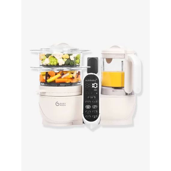 Robot multifonction BABYMOOV Nutribaby+ Préparateur culinaire cuiseur et mixeur beige