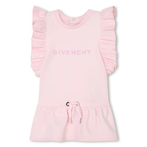 Robe à manches courtes Fille Rose