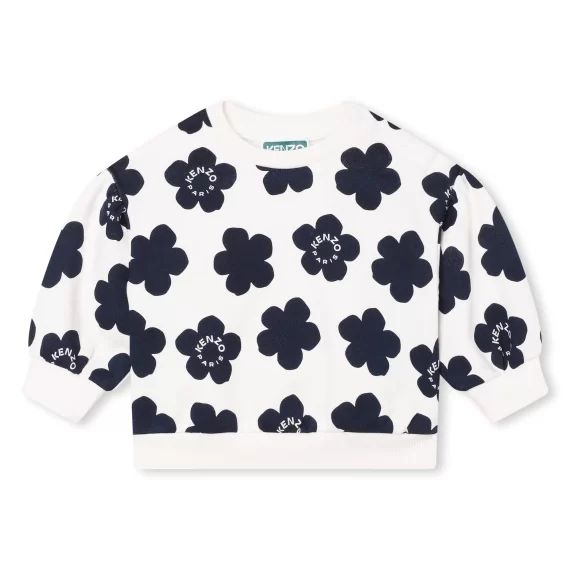 Sweat-shirt molleton gratté Fille Blanc