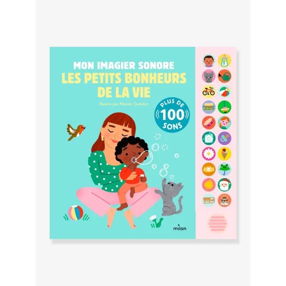 Mon imagier sonore – Les petites bonheursde la vie – MILAN bleu