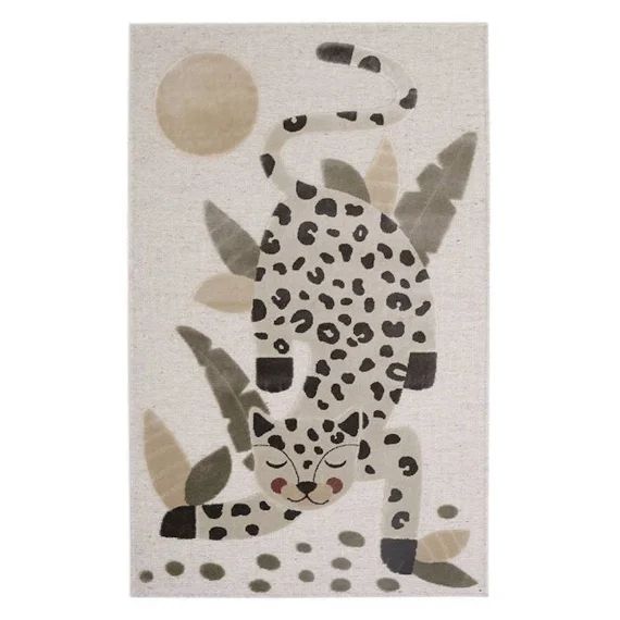Tapis Enfant Little Jaguar Ivoire – Nattiot Beige